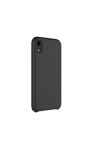 LC.IMEEKE Carcasă de lux pentru iPhone XR, neagră, subțire, din silicon lichid