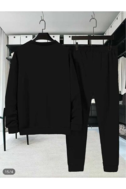 ORVIO Group Men's Ripped Effect Teddy Bear Printed Sweat Suit