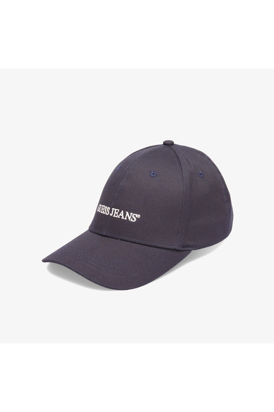 Guess 3D Embro Baseball Canvas Twill Erkek Lacivert Şapka