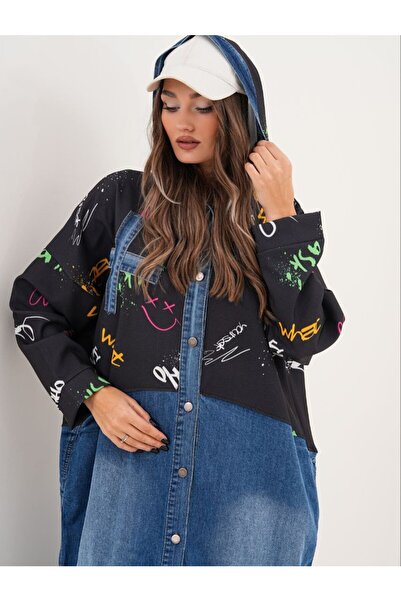 Kokoş Kadını DENİM DETAYLI ELBİSE