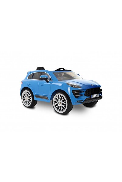 Rollplay Children's electric car Porche Macan Turbo blue, 12V, with remote control for parents