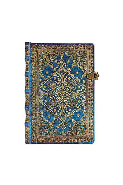 Paperblank Book Co مجلة Azure Equinoxe صغيرة مسطرة ذات غلاف مقوى