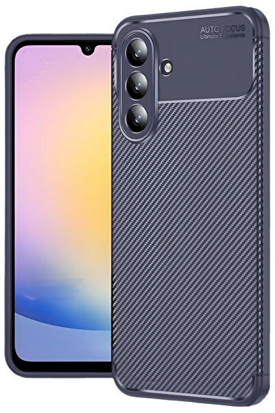 UnDePlus Samsung Galaxy S25 FE Kılıf Karbon Silikon Case Kapak