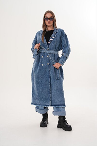 Kokoş Kadını DENİM TASARIM TRENÇKOT