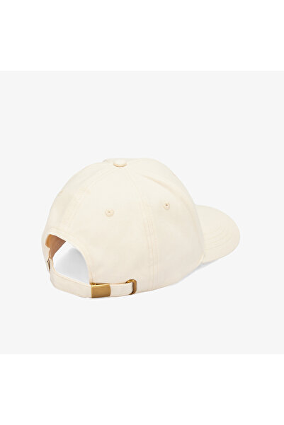 Guess 3D Embro Baseball Canvas Twill Erkek Krem Rengi Şapka