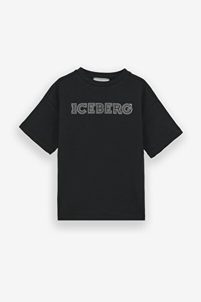 Iceberg BG Store Kız Çocuk Siyah Tshirt