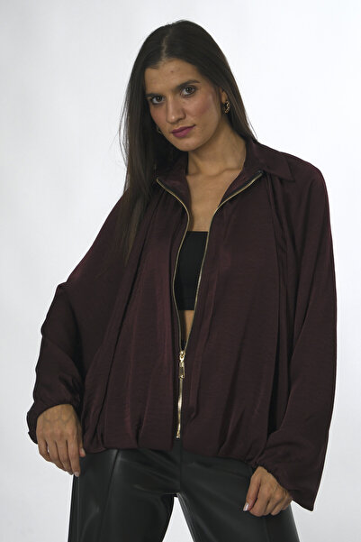 ABBRA Жіночий сатиновий піджак з кишенями