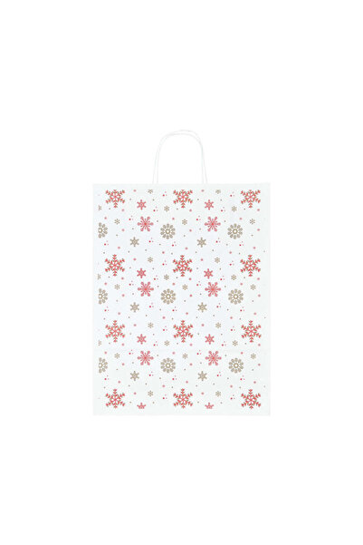Papette Set of 10 Kraft Paper Bags with Pattern 9 Christmas 32 x 41(H) x 12cm
