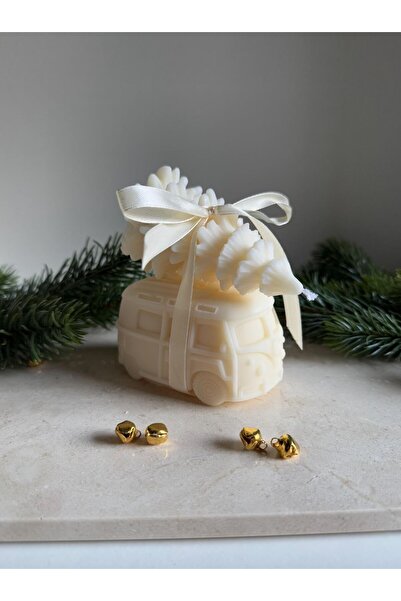 Ziani Lumânare Mașinuță de Crăciun – Ceară de soia lucrată manual