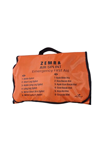 ZEMRA Şişme Atel Seti Ilk Yardım Kırık Çıkık Seti ( 6 lı Set ) + Pompa