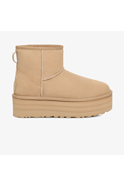 UGG Classic Mini Platform Kadın Krem Rengi Bot