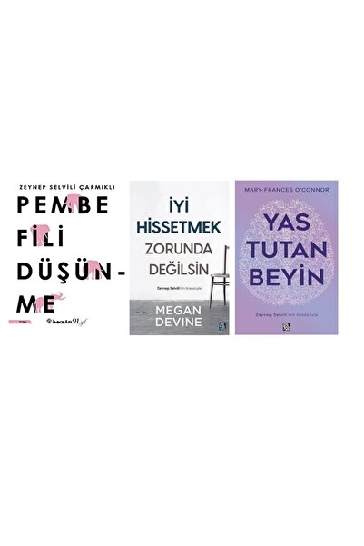 Diyojen Yayıncılık pembe fili dusunme + iyi hissetmek zorunda degilsin + yas ...