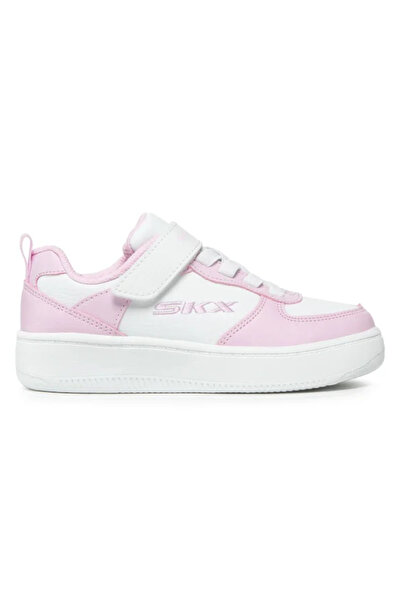 SKECHERS Teniși Sport Court Unisex pentru Copii - Alb/Roz