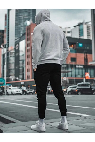 ORVIO Group Men's Graffiti Teddy Bear Printed Hooded Tracksuit Set