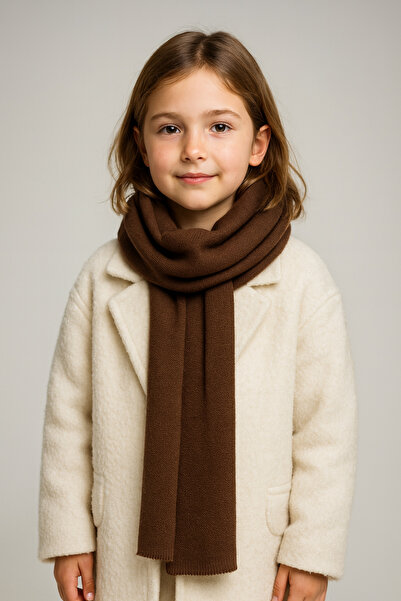 Sebir Moda Tricotaj de o singură culoare Batic pentru copii (5-10 ani, 30x140cm)