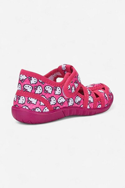 Allyup Daily Unisex Pink Children's Sandals Flexible Non-Slip Sole Linen Velcro Summer Home Nursery Shoes 143