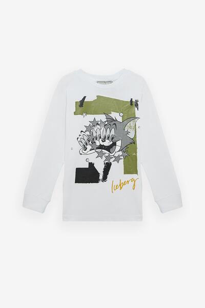 Iceberg BG Store Erkek Çocuk Beyaz Tshirt