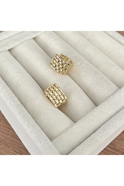 ATELİER GİZEM Xuping kararmaz gold kadın çelik küpe