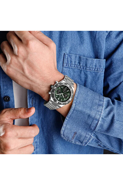 Naviforce Ceas de mână bărbătesc elegant, casual, cronograf, cuarț, afișaj dată, gri