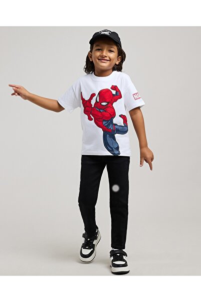 R&B Washed Straight Fit Jeans with Button Closure