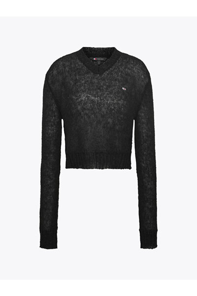 Tommy Hilfiger Women's Tjw Open Knit V-Neck Sweater