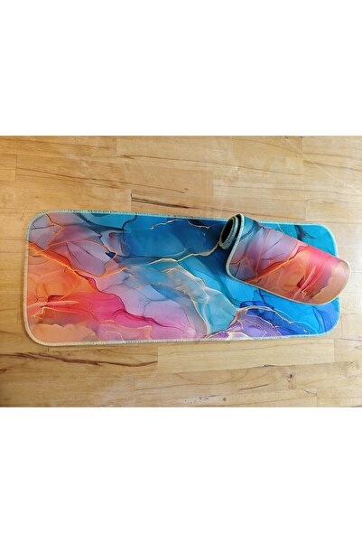 sgeteknoloji Sge Technology 70X30 cm Phosphorescent Stitched Colorful Marble Anti-Slip Base Speed Surface Gamer Mouse Pad g
