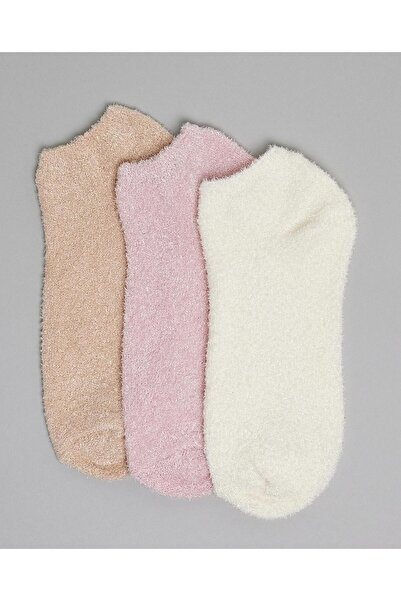 R&B 3 Pack Solid Winter Ankle Socks