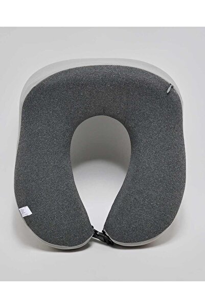 R&B Grey Women's Color Block Neck Pillow