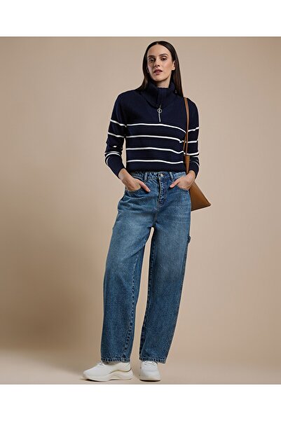 R&B Faded Skater Jeans with Button Closure