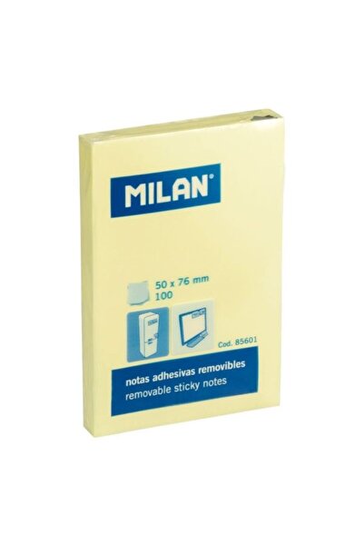 Milan Set de 10 bilețele autoadezive, culoare galben pal, material hârtie, di...