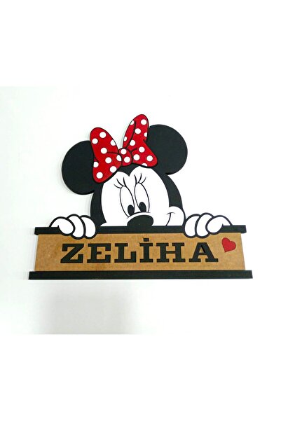 GÖK LAZER TASARIM Çocuk odası için Mickey Mouse Temalı Kişiye Özel isimli Duv...