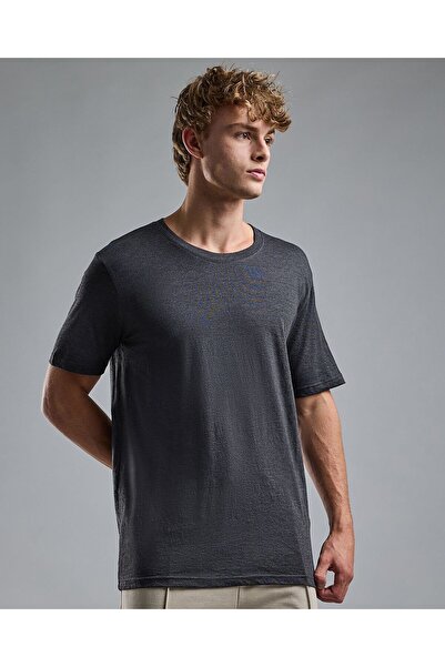 R&B Solid T-Shirt with Crew Neck and Short Sleeves