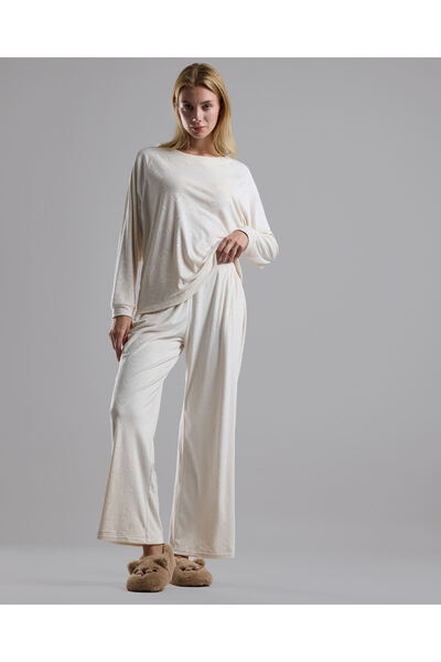 R&B طقم بيجامة بأكمام طويلة بتصميم ذاتي