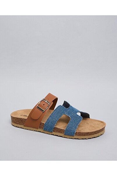 R&B صندل مريح بأشرطة للنساء باللون الأزرق