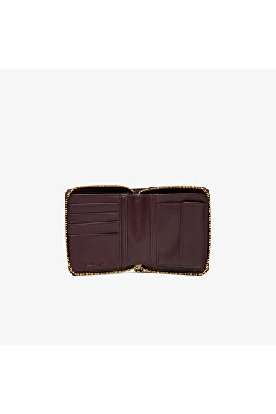 Calvin Klein Hardware Square Zip Around Kadın Kırmızı Cüzdan