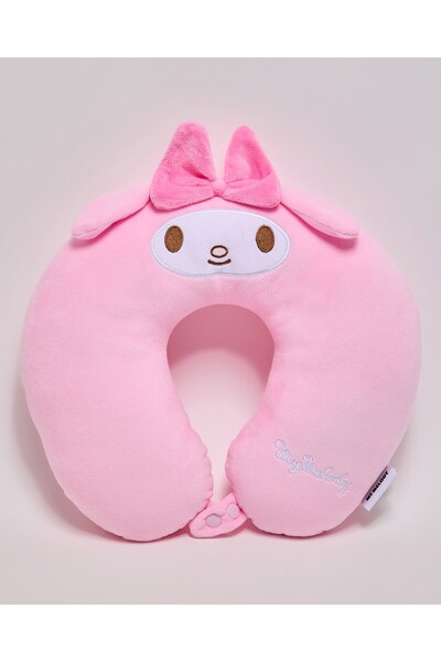 R&B Pink Women's Appliqued Neck Pillow