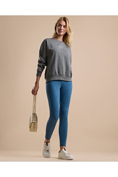 R&B بنطال جينز مغسول مع خصر مطاطي