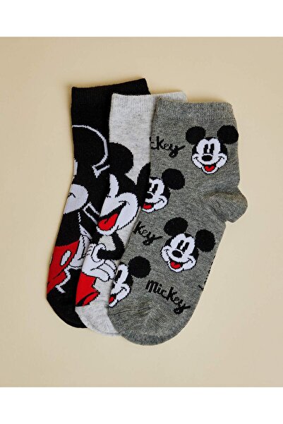 R&B جوارب ميكي ماوس للكاحل (3 قطع)