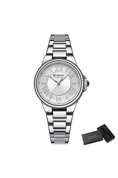 Curren Women's Watch Casual Elegant Fashion Analog Quartz Silver