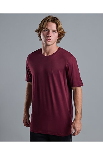 R&B تي شيرت سادة برقبة دائرية وأكمام قصيرة