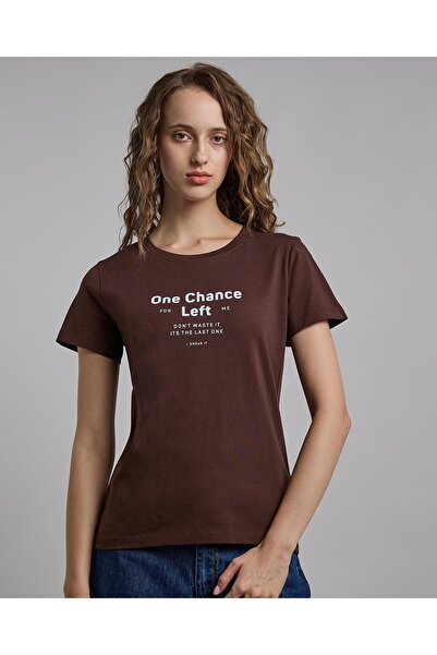 R&B Printed T-Shirt with Crew Neck and Short Sleeves