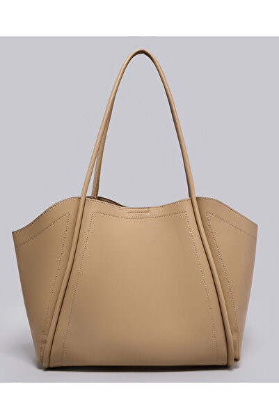 R&B Textured Shoulder Bag with Pouch