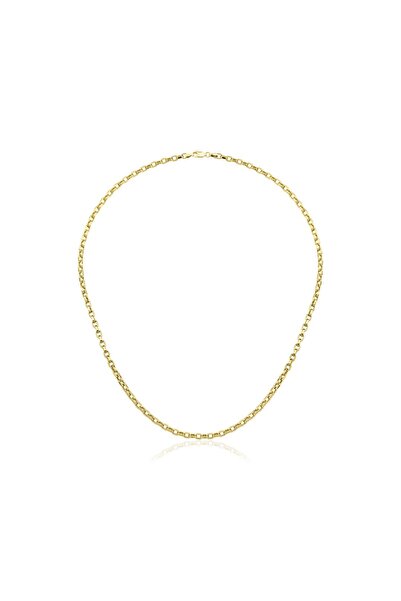 Fiyonk Kuyumculuk 14 Ayar Altın Kare Doch Zincir Kolye 2.68 mm