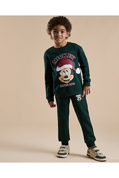 R&B مجموعة ملابس مطبوعة بطبعة ميكي ماوس