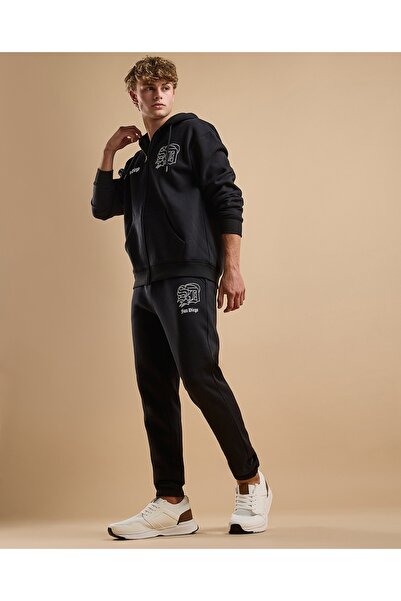 R&B بنطال رياضي مطبوع مع خصر برباط