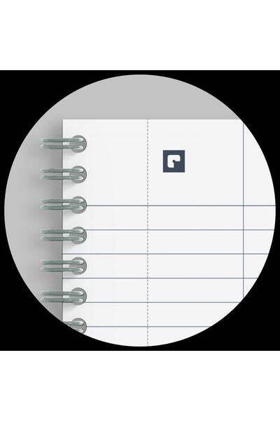 Oxford Notebook Origins, A4+, 70 Sheets, Optik Paper 90g/m², Personal Info, Grid Format, Color Grey