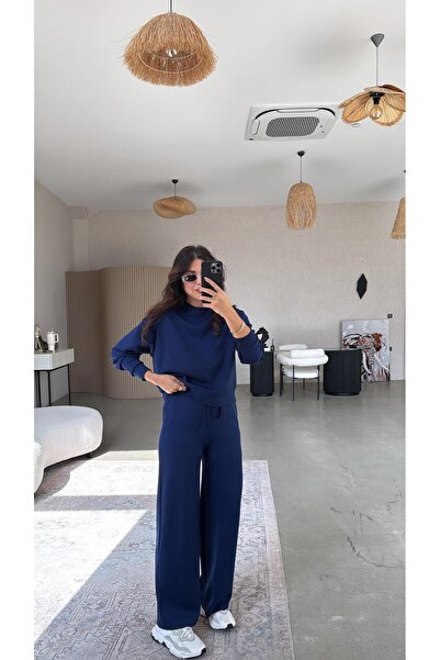 Buket Teke Set de trening albastru bleumarin până la gleznă
