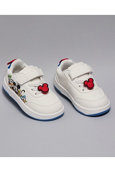 R&B Mickey & Friends Print Velcro Sneakers