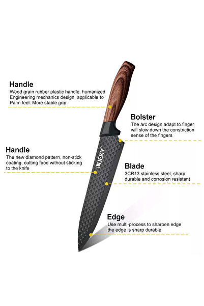 OEM Set de 6 cuțite de bucătărie