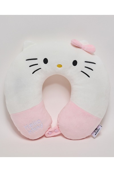 R&B White Women's Hello Kitty Neck Pillow